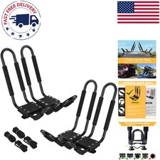 Effortless J-bar Kayak Transport Rack For Cars Trucks - Quick Setup Included