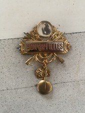 Décorations fin de Service Militaire 1953 et médaille badge général LECLERC