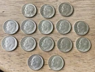 New ListingLot of 15 Vintage 1964-P and D Roosevelt 10 Cent Silver Dimes