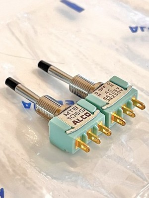 1 Japanese ALCO MTB-106G Momentary Mini Toggle Switch 3 Position SPDT ON-OFF-ON