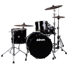 dDrum 3-Piece Max Series Maple/Alder Drum Set with 22" Bass - Piano Black Finish