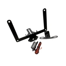 Smittybilt 7734 Black License Plate Relocation Bracket for 18+ Jeep Wrangler JL