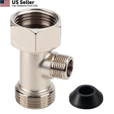 Bidet T Adapter 7/8"x7/8"x3/8" 3-Way T Valve Metal Connector Fitting FROM USA