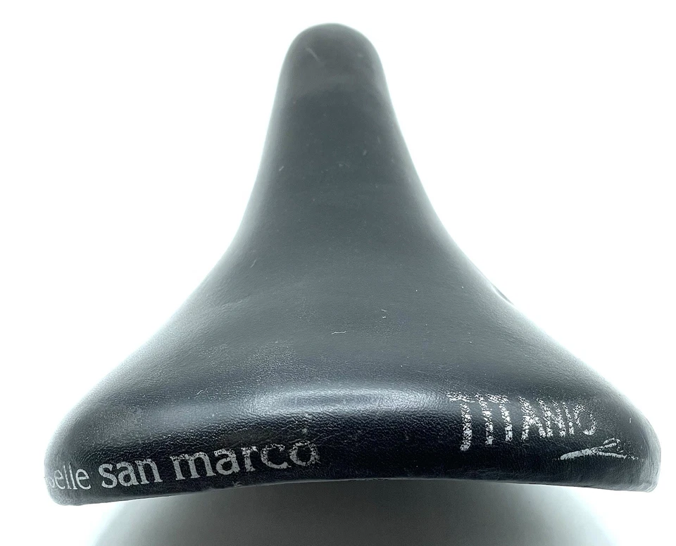 Sillín Selle San Marco Titanio 200 rieles de titanio vintage MTB/carretera Foto 3 de 4