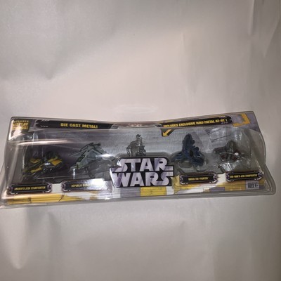 Star Wars Titanium Series 5-Pack With Raw Metal AT-RT Hasbro 2005