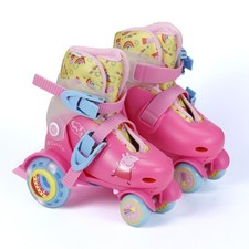 Voyager Peppa Pig Training Roller Skates Adjustable Size 09-12 Eva And Sponge