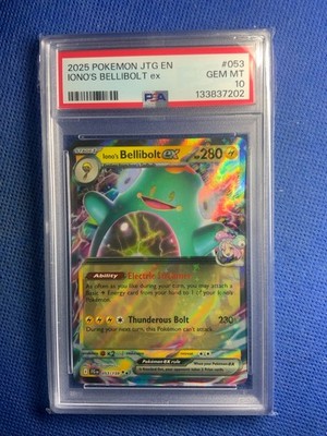 2025 Pokemon JTG EN Iono's Bellibolt ex Extended Art DOUBLE RARE