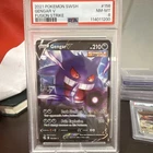 Pokemon 2021 SWSH08 Fusion Strike Gengar V 156/264 Holo PSA 8
