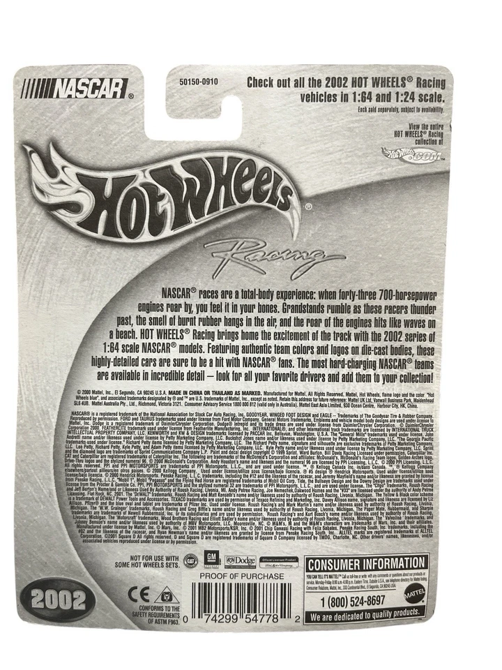 Coche diecast Sterling Marlin escala 1:64 de Hotwheels Foto 2 de 2