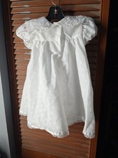 Baptism Dress 4 Piece Set W/ Bonnet