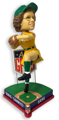 #ad Doris Sams Muskegon Belles AAGPBL All Stars Bobblehead AAGPBL $54.99