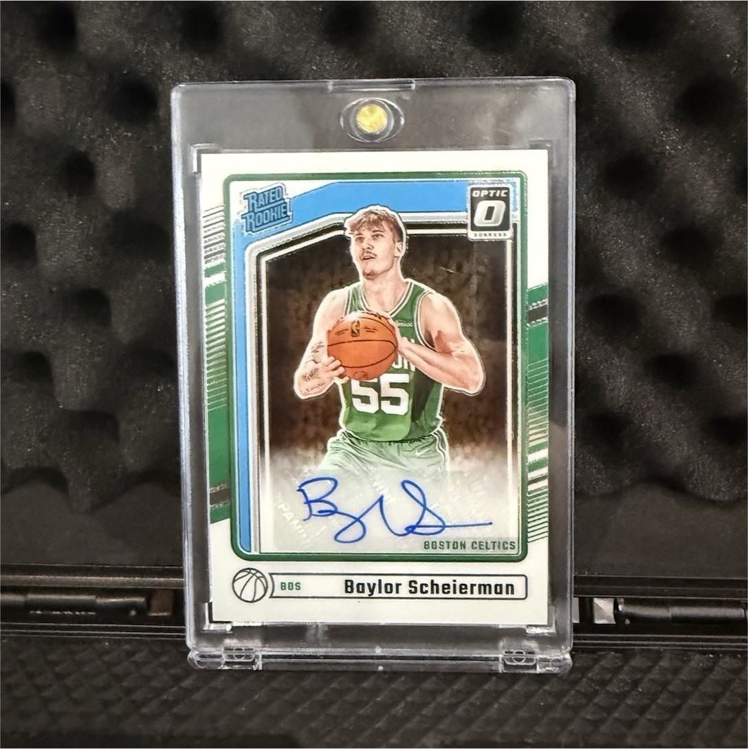 Panini 2024-25 Donruss Optic Baylor Scheierman Celtics #310 Rated Rookie Auto