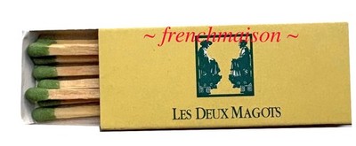 Les Deux Magots French Cafe Unused Matches St Germain de Pres from Paris New