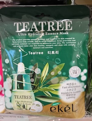 10pcs Teetree Face Mask Sheet Hydrating Essence Korea Skincare [K-Beauty]