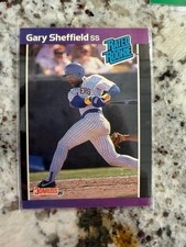 1989 DONRUSS MLB BASEBALL RATED ROOKIE CARD MILWAUKEE BREWERS GARY SHEFFIELD #31