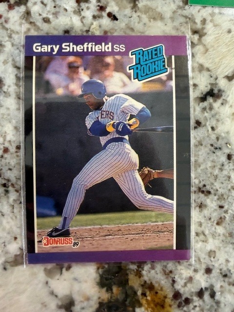 1989 DONRUSS MLB BASEBALL RATED ROOKIE CARD MILWAUKEE BREWERS GARY SHEFFIELD #31