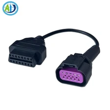 OBD2 Convert Adapter for 10Pin to 16Pin Diagnostic Cables for Mercruiser Marine