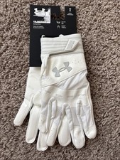 Under Armour Women's Motive Softball Gloves White Halo Size Large New