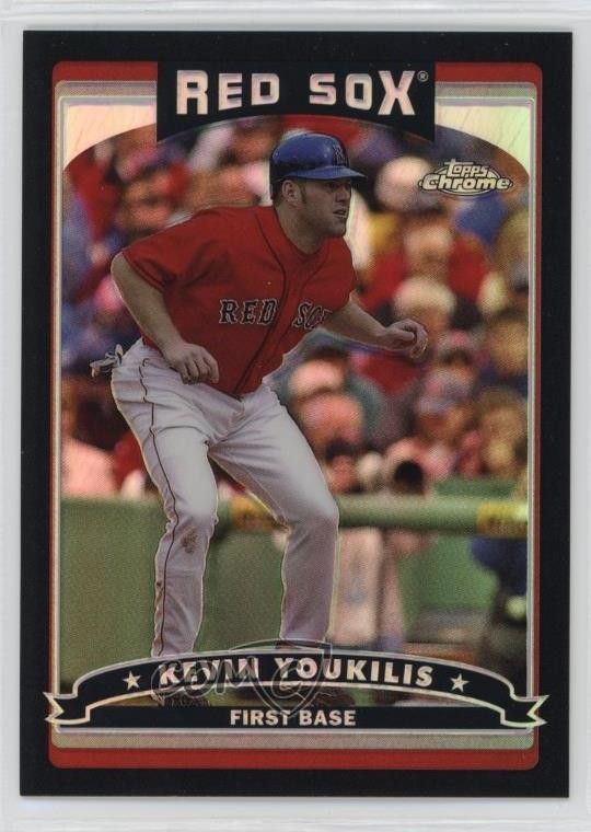 2006 Topps Chrome Black Refractor /549 Kevin Youkilis #213 n1u