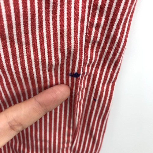 Boden Railroad Stripe Roll Up Pants 8Y Elastic Drawstring Waist Pockets Red - Picture 8 of 9