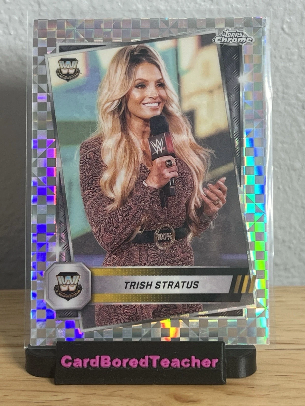 2025 Topps Chrome WWE - Trish Stratus #190 Legends X-Fractor Refractor HOF