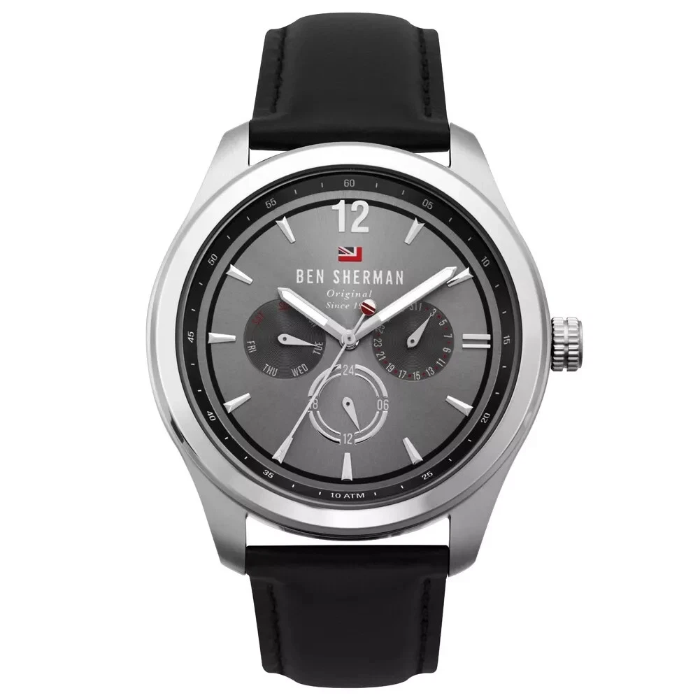 Thomas Earnhshaw Beaufort Anatolia ES-8059-03 Orologio automatico meccanico da uomo con quadrante analogico classico marrone e cinturino in pelle marrone
