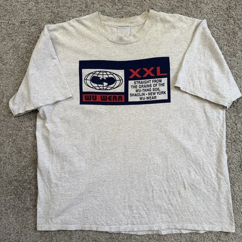 🔴Wu-Wear Shirt Size XL Wu-Tang Clan Vintage Rza Gza Vintage vintage concert t-shirt, vintage, size XL, single stitch, B+ condition