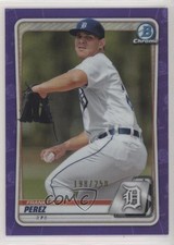 2020 Bowman Chrome Prospects Purple Refractor /250 Franklin Perez #BCP-63 00jz
