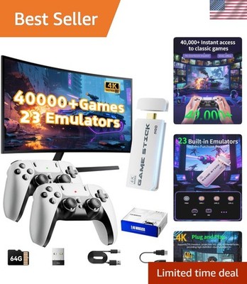 Game Stick X2 4k Mas De 30k Juegos 50 Consolas Black