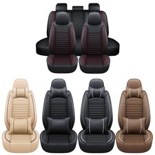 For Toyota Corolla Camry Rav4 Seat Covers Full Set 5 Seats Front Rear Pu Leather