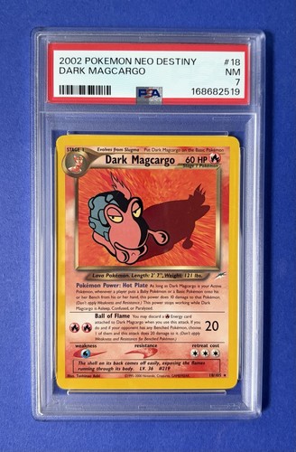 Dark Magcargo (Unlimited) graded PSA 7 for sale on eBay