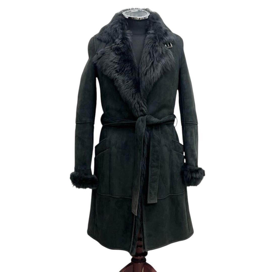 Loewe Shearling Coat with Belt in Luxe Sheepskin Fur