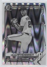 2021 Bowman Draft Chrome Black & White RayWave Refractor Micah Ottenbreit 0x37