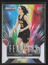 2024 Panini Prizm Draft Picks Fearless Prizms Silver #24 Caitlin Clark RC