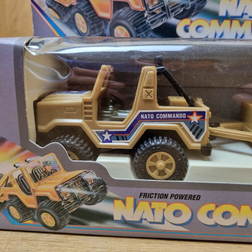 Vintage Nato Commando Military Jeep Car Vehicle Fricton Powered *New* - Image 3 of 4