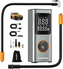 150 PSI Pocket Air Car Tire Inflator Portable Air Compressor Smart Pump