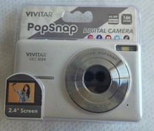 Vivitar PopSnap Digital 2.4" Screen Camera White 16X Zoom 1080HD Built-in Flash