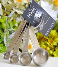 Viking Measuring Spoon Set of 4 Stainless Steel Standard Size Brand New Tags