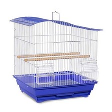 Prevue Pet Soho Wave Top Roof Bird Cage Blue and White