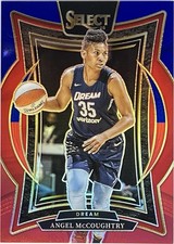Angel McCoughtry Red & Blue Prizm /399 Concourse 2025 Select WNBA #34 Dream