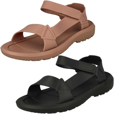Damen Spot On Riemchen Sandalen verstellbar *F0R0398*