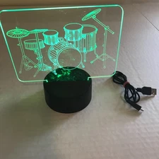 Drum Set Mood Light Battery or USB Powered Preowned