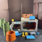 VINTAGE TMNT NINJA TURTLES SEWER PLAYSET NEAR COMPLETE VINTAGE PLAYMATES 1989