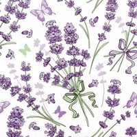 20 Servietten Lovely Lavender SchöNer Lavendel Blumen Garten Sommer Lila 33X33Cm