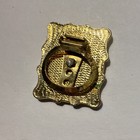Gold Tone Framed Couple Dancing Pinback Pin - Framed Dancing Couple Design — photo 5