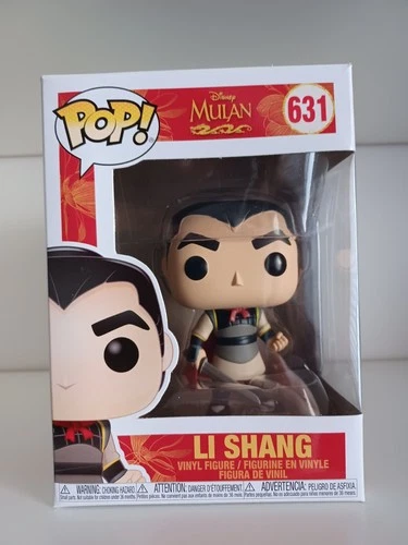 Disney Li Shang From Mulan 631 Funko Pop Vinyl Figure Movies Theme Pop! Vinyl