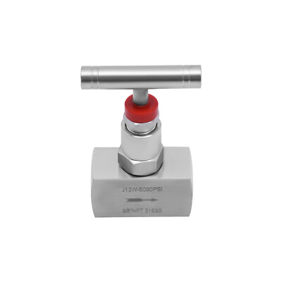 3/8'' Needle Valve 6000 PSI Stainless Steel Straight Needle Valve Hydraulic Flow