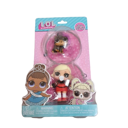 Lol Suprise Poup es Petit Soeur Blonde Cheveux Poup e Avec Animal