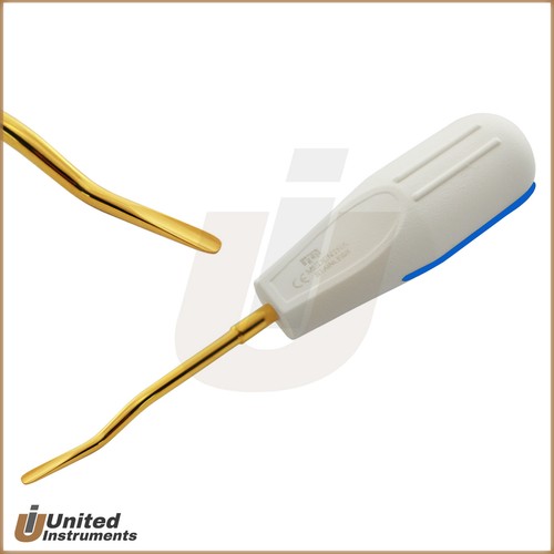 Dental Luxation Root Elevators Set Tooth Extracting Luxating Titanium Gold 8pcs - Picture 8 of 9