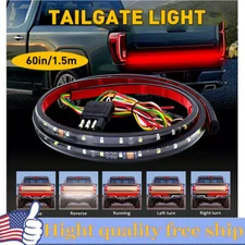60" Inch Truck Tailgate LED Light Bar Brake Reverse Turn Signal Stop Tail Strip